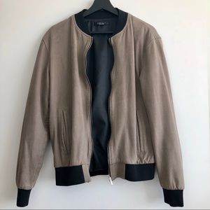 Zara Man • Faux Suede Bomber Jacket